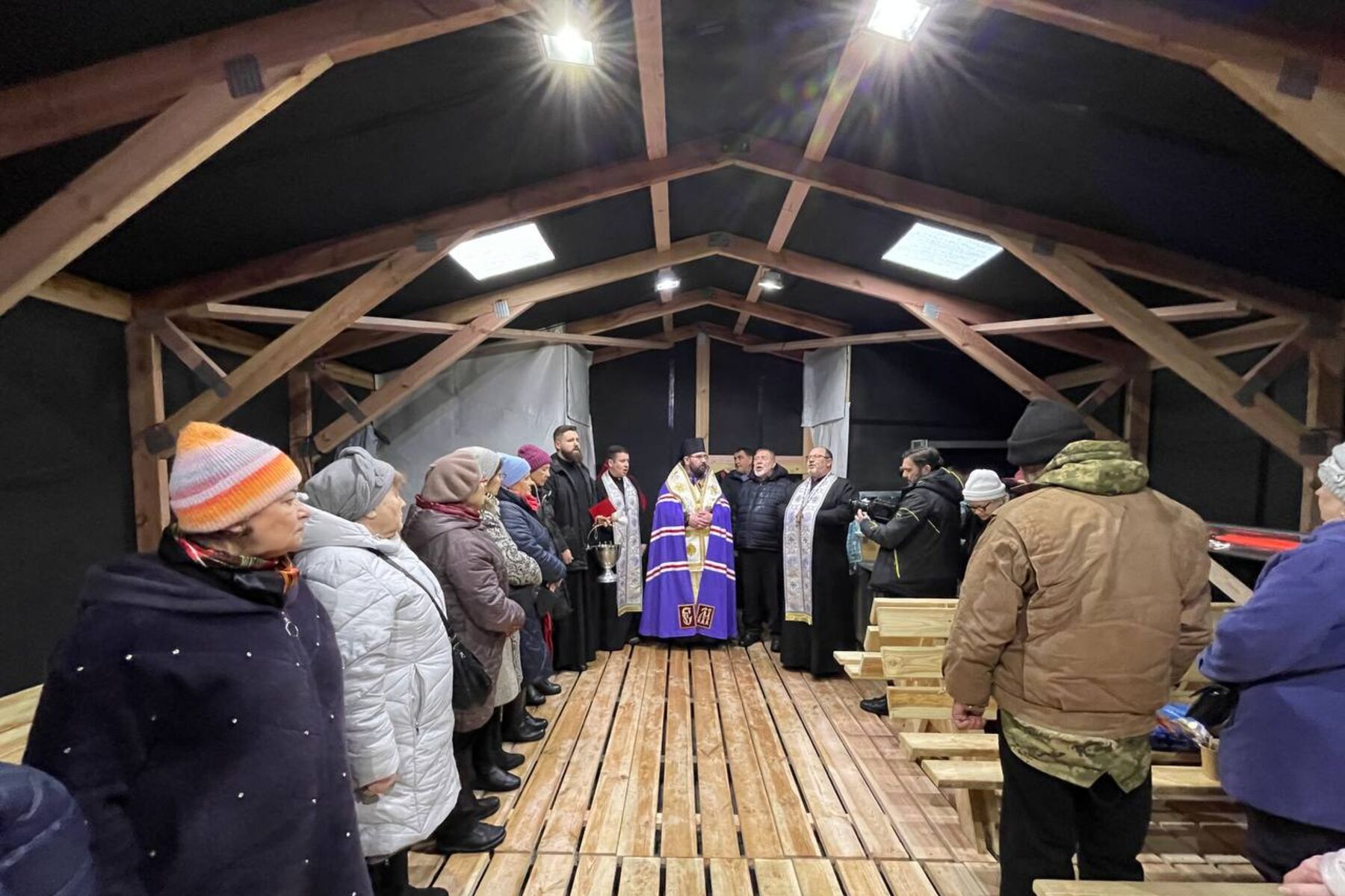 “We believe that people will find support and inspiration in the points of invincibility,” Bishop Maksym Ryabukha during the order of the blessing of the point of invincibilityin Zaporizhzhia